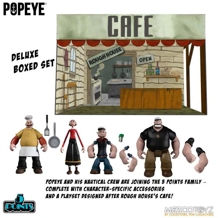 5 POINTS POPEYE BOX SET MEZCO TOYS