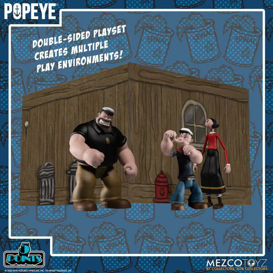 5 POINTS POPEYE BOX SET MEZCO TOYS