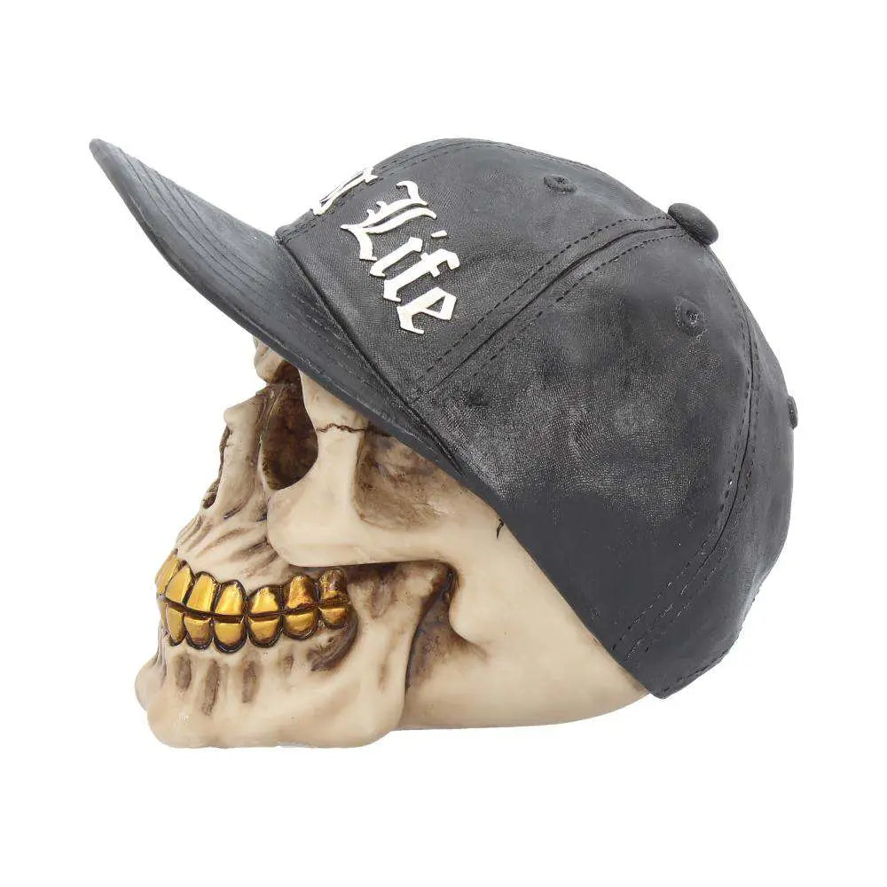 THUG LIFE SKULL ORNAMENT 16CM NEMESIS NOW