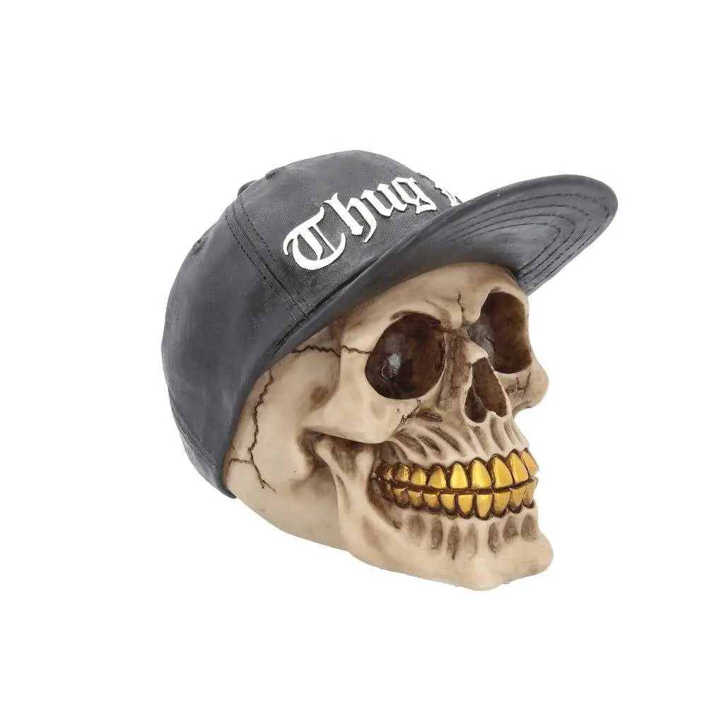 THUG LIFE SKULL ORNAMENT 16CM NEMESIS NOW