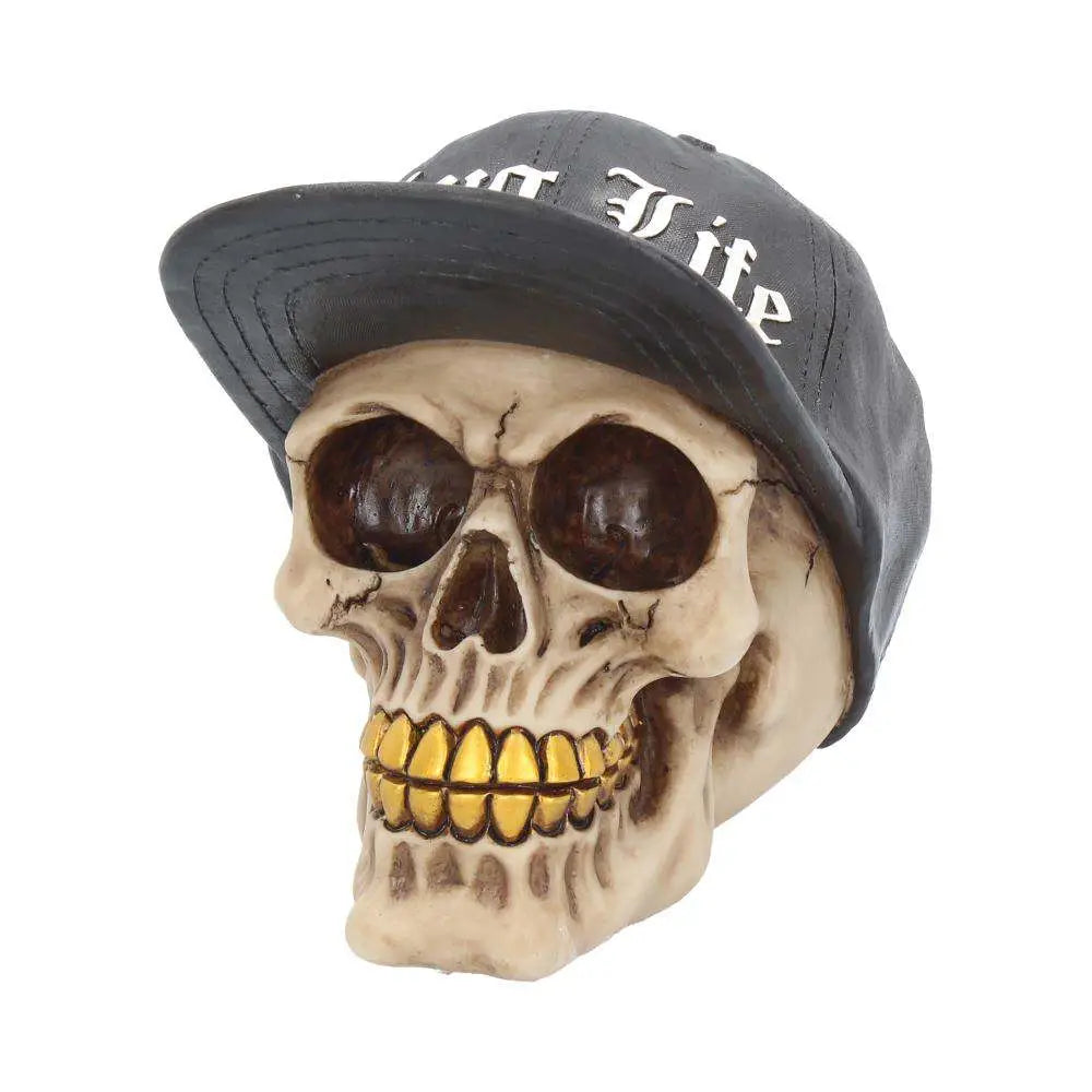 THUG LIFE SKULL ORNAMENT 16CM NEMESIS NOW