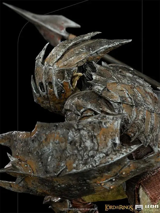 LOTR ARMORED ORC 1/10 ART STATUE IRON STUDIOS