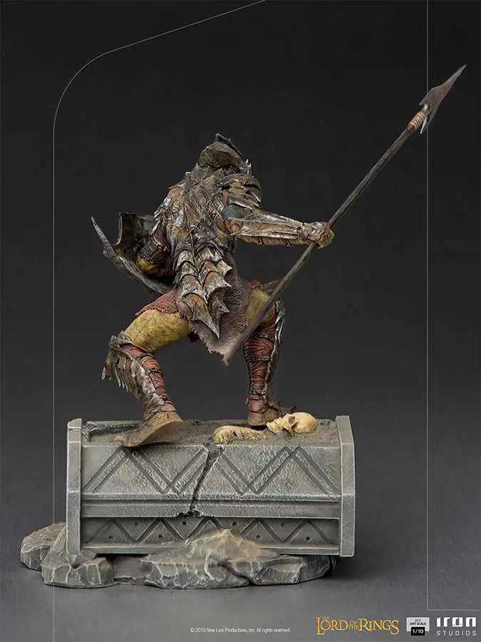 LOTR ARMORED ORC 1/10 ART STATUE IRON STUDIOS