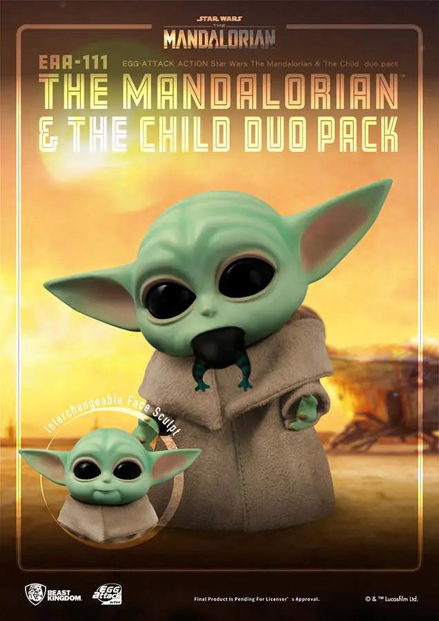 SW EGG AA MANDALORIAN & THE CHILD DUO PK BEAST KINGDOM