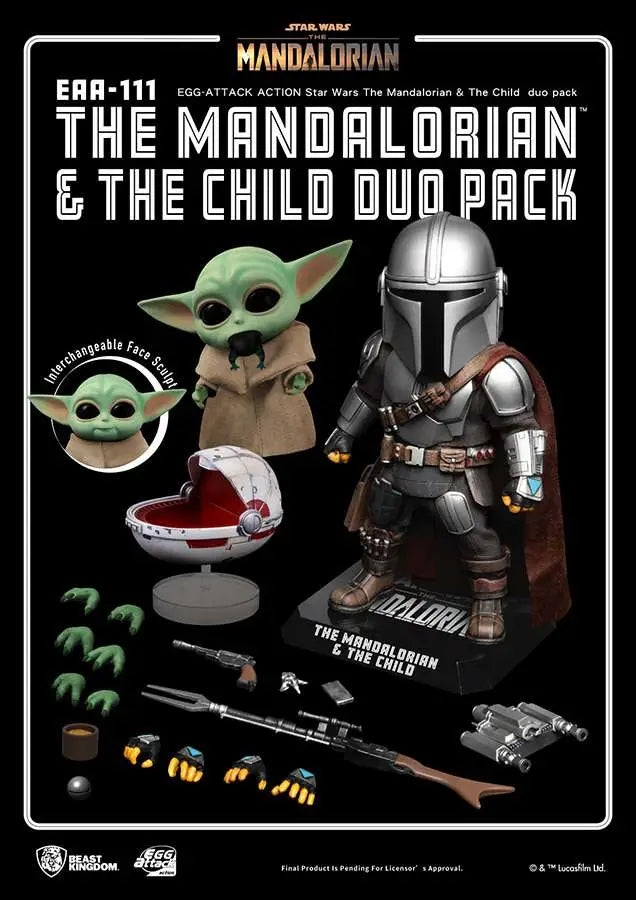 SW EGG AA MANDALORIAN & THE CHILD DUO PK BEAST KINGDOM