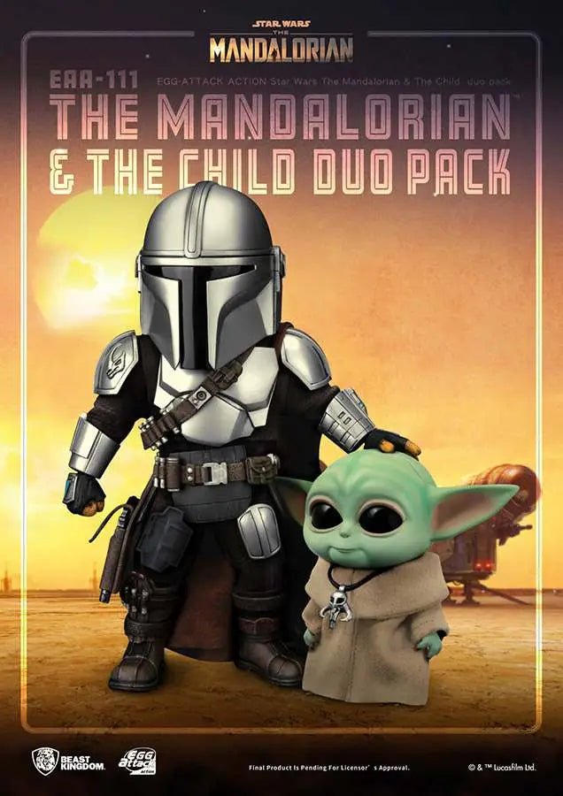 SW EGG AA MANDALORIAN & THE CHILD DUO PK BEAST KINGDOM