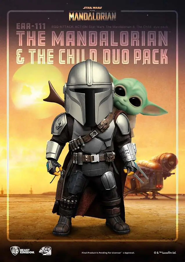 SW EGG AA MANDALORIAN & THE CHILD DUO PK BEAST KINGDOM