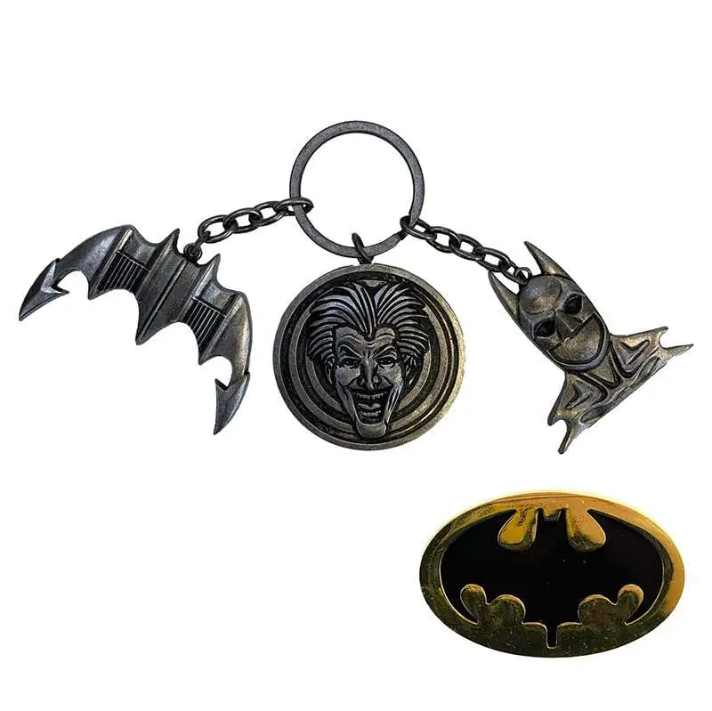 BATMAN 1989 CHS KEYCHAIN+PIN SET FACTORY ENT