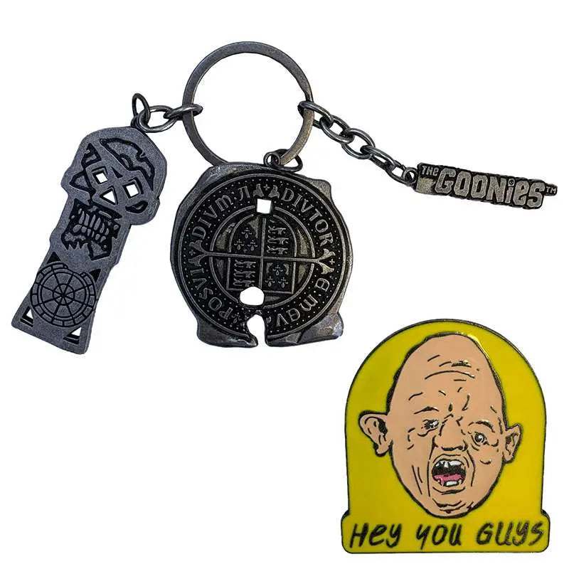 THE GOONIES CHS KEYCHAIN+PIN SET FACTORY ENT