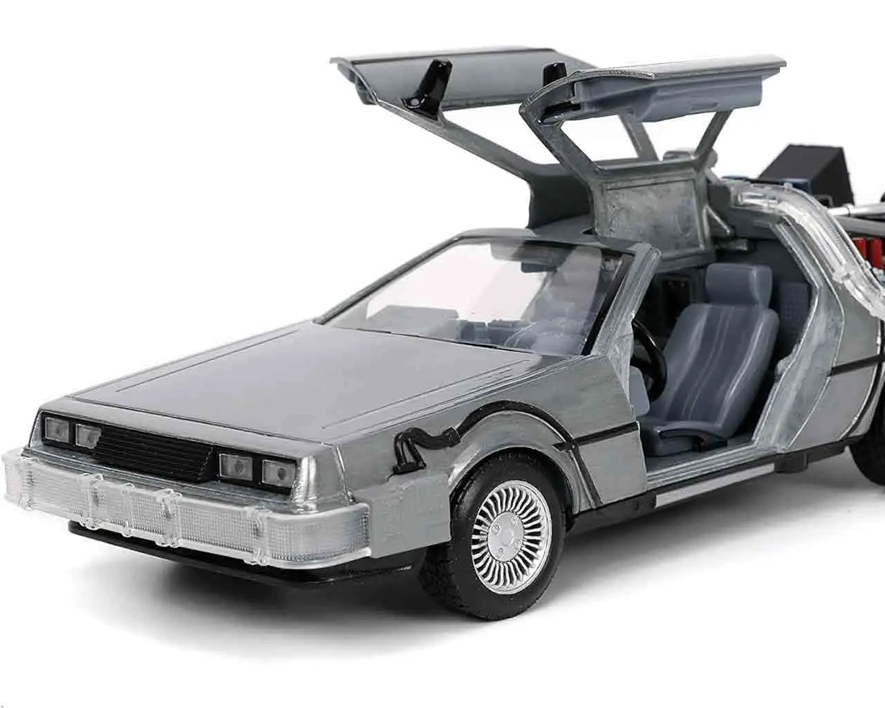 Back To The Future Part 1 1982 De Lorean DMC 12 1 24 Die Cast Model With Lights Jada Toys