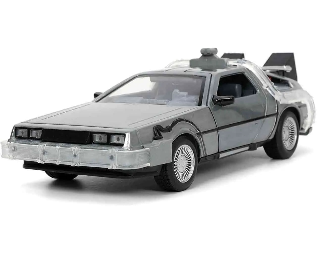 Back To The Future Part 1 1982 De Lorean DMC 12 1 24 Die Cast Model With Lights Jada Toys