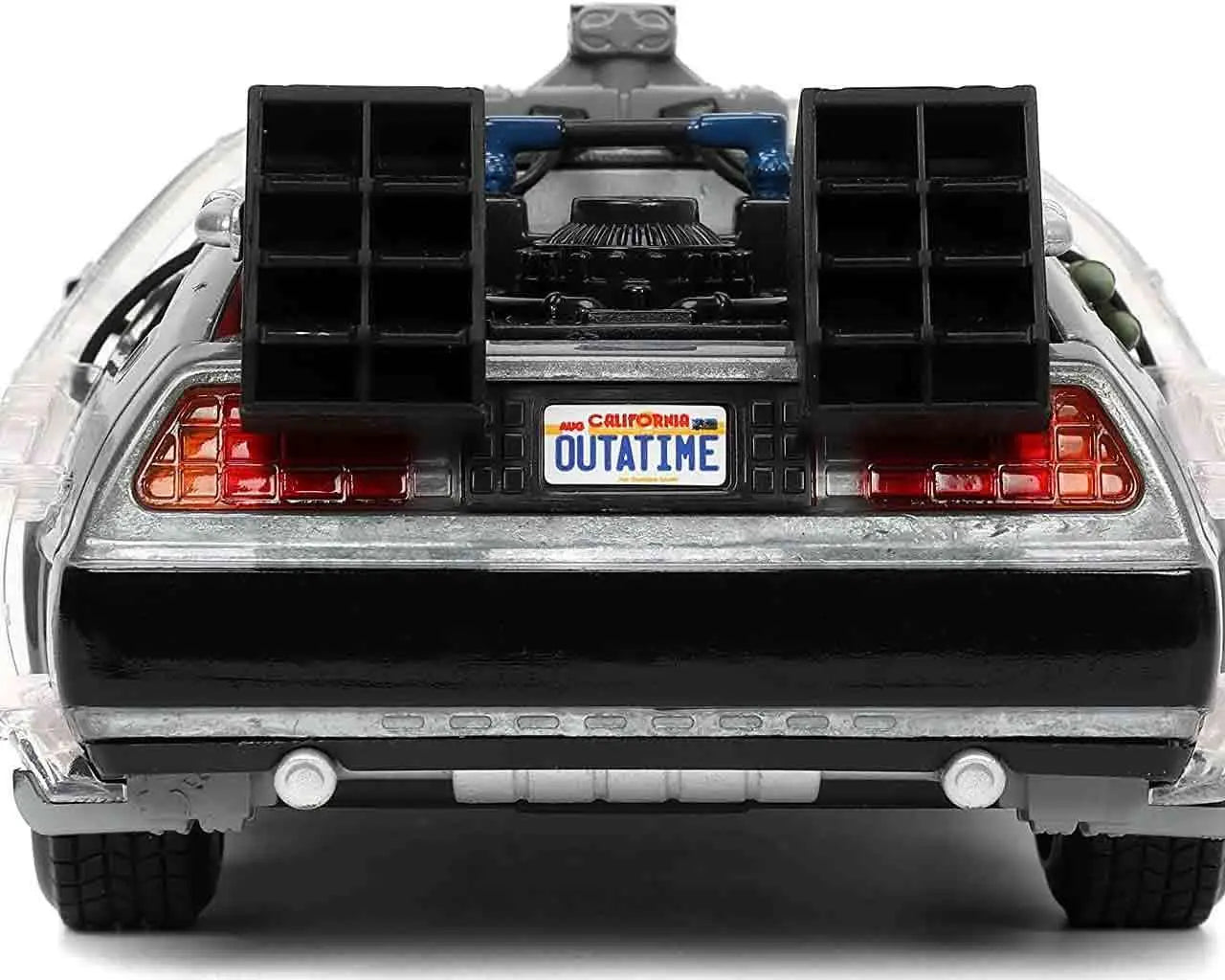 Back To The Future Part 1 1982 De Lorean DMC 12 1 24 Die Cast Model With Lights Jada Toys
