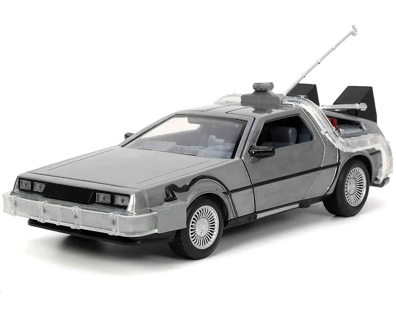 Back To The Future Part 1 1982 De Lorean DMC 12 1 24 Die Cast Model With Lights Jada Toys