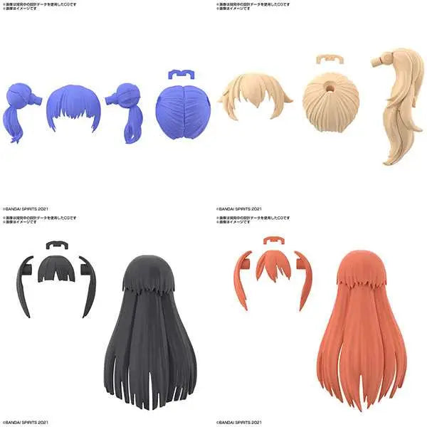 30MS OPTION HAIR STYLE PARTS VOL 3 4 BANDAI MODEL KIT GUNPLA