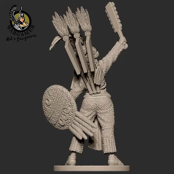 54 mm ATOTOZTLI THE AZTEC WARRIOR HOT AND DANGEROUS