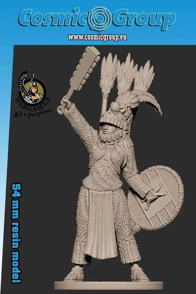 54 mm ATOTOZTLI THE AZTEC WARRIOR HOT AND DANGEROUS
