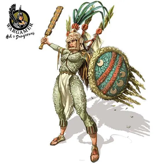54 mm ATOTOZTLI THE AZTEC WARRIOR HOT AND DANGEROUS