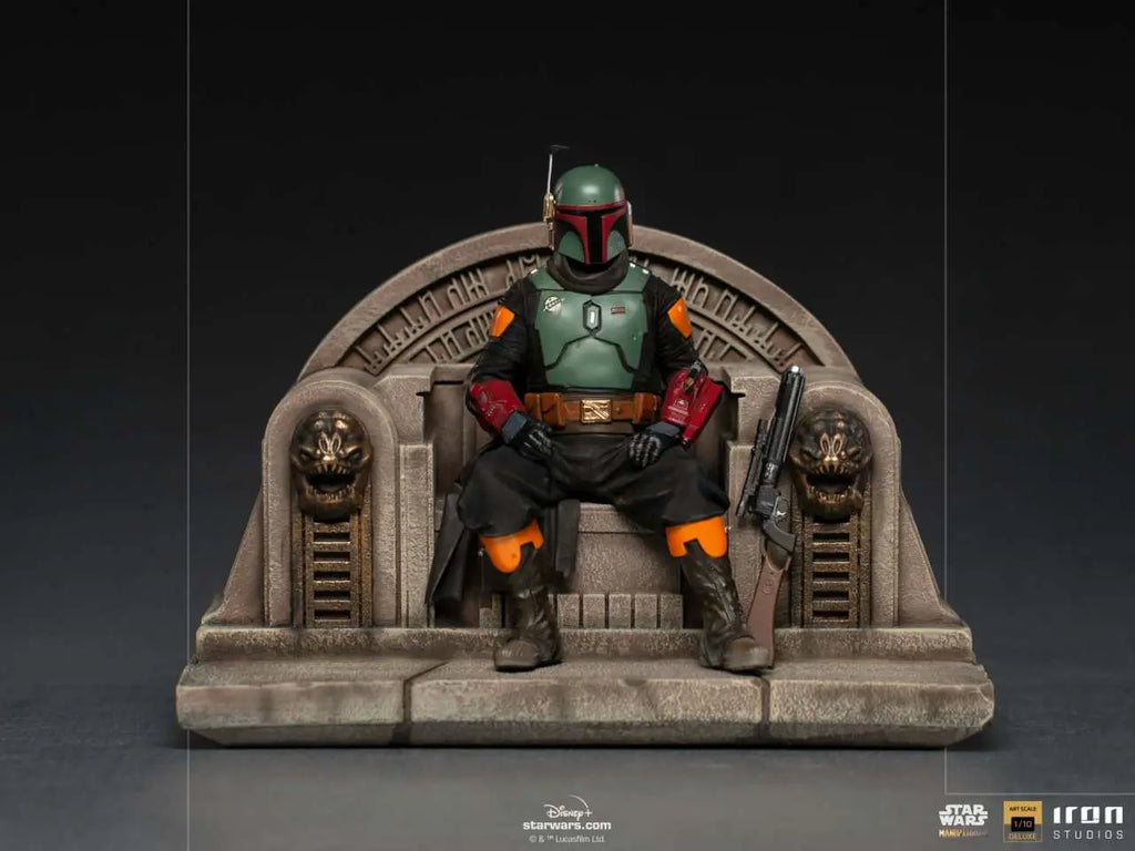 MANDALORIAN BOBAFETT ON THRONE DLX 1/10 IRON STUDIOS