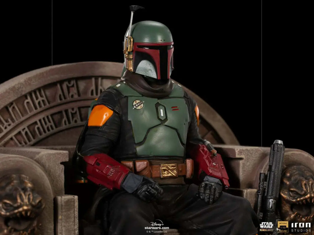 MANDALORIAN BOBAFETT ON THRONE DLX 1/10 IRON STUDIOS