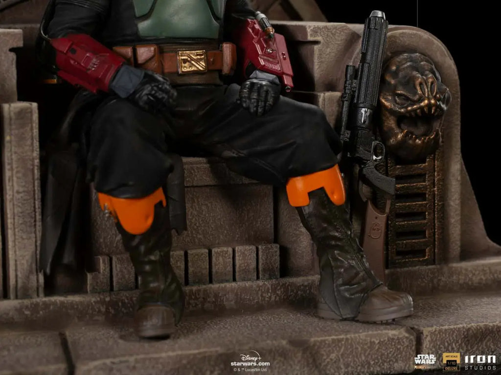 MANDALORIAN BOBAFETT ON THRONE DLX 1/10 IRON STUDIOS