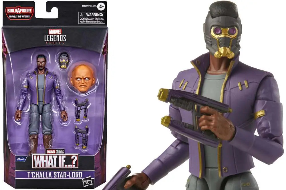 MARVEL LEGENDS TCHALLA STAR LORD AF HASBRO