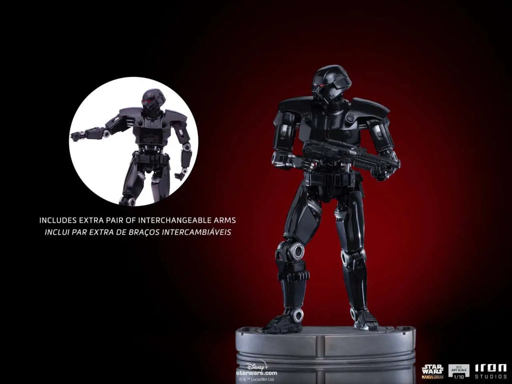 MANDALORIAN DARK TROOPER 1/10 STATUE IRON STUDIOS