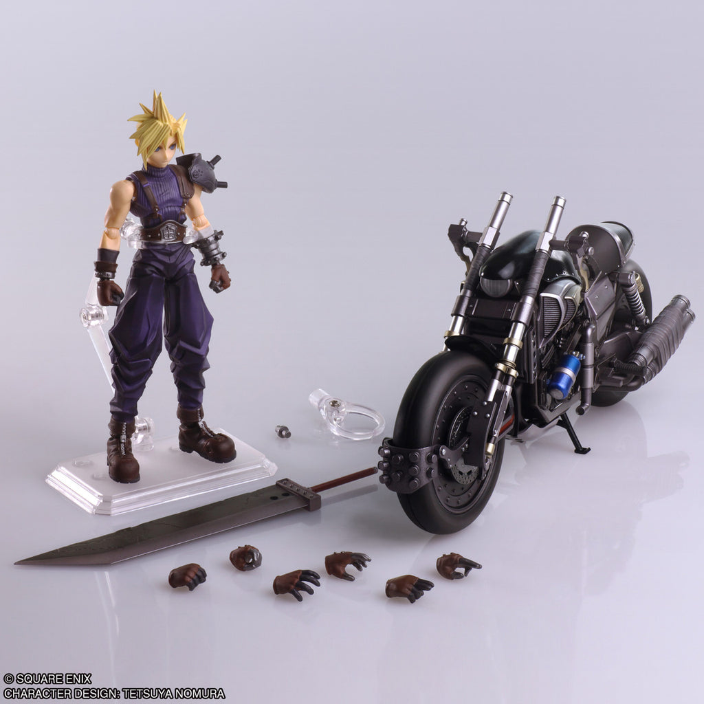 FINAL FANTASY VII BRING ARTS Action Figure CLOUD STRIFE & HARDY DAYTONA