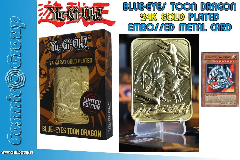 YU GI OH!LTD ED 24K GOLD BLUE EYS DRAGON FANATTIK