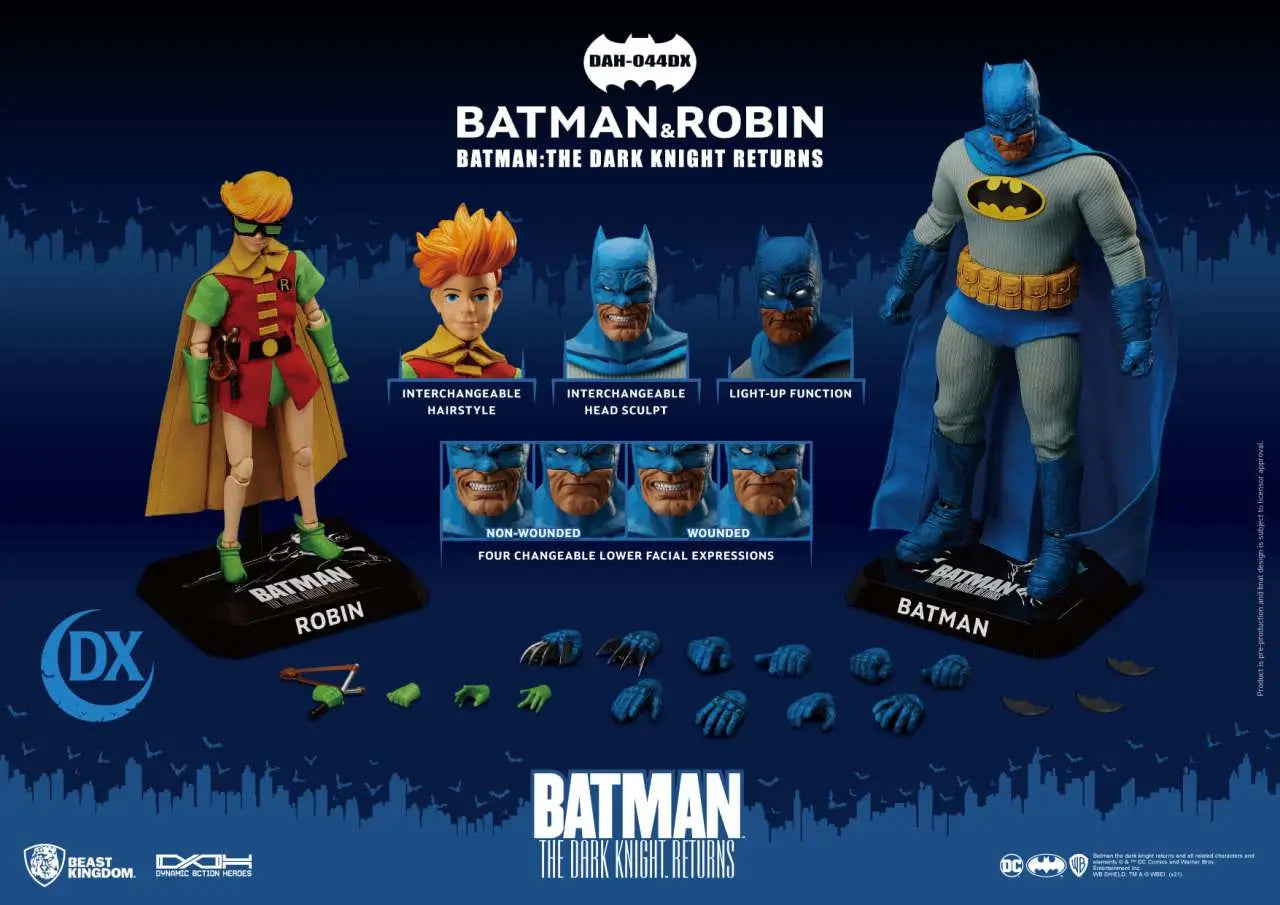 THE DARK KNIGHT RETURNS BATMAN/ROBIN 2PK BEAST KINGDOM