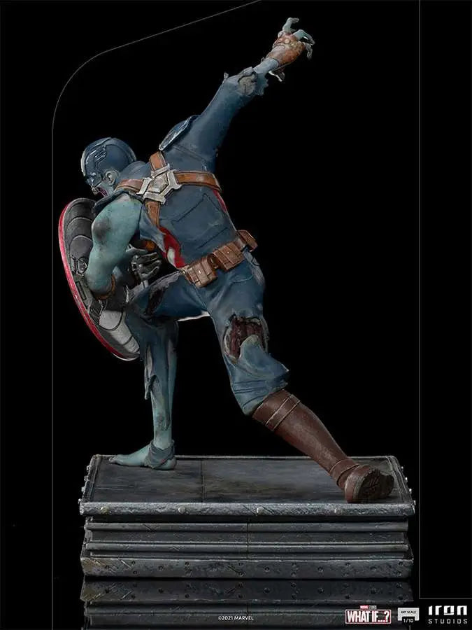 WHAT IF ZOMBIE CAPT AMERICA 1/10 ART ST IRON STUDIOS