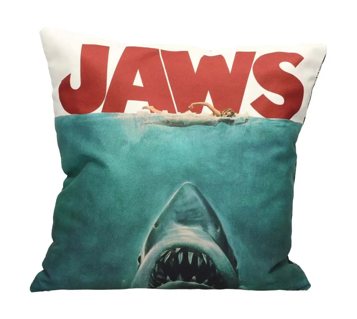 JAWS POSTER COLLAGE SQUARE CUSHION SD TOYS