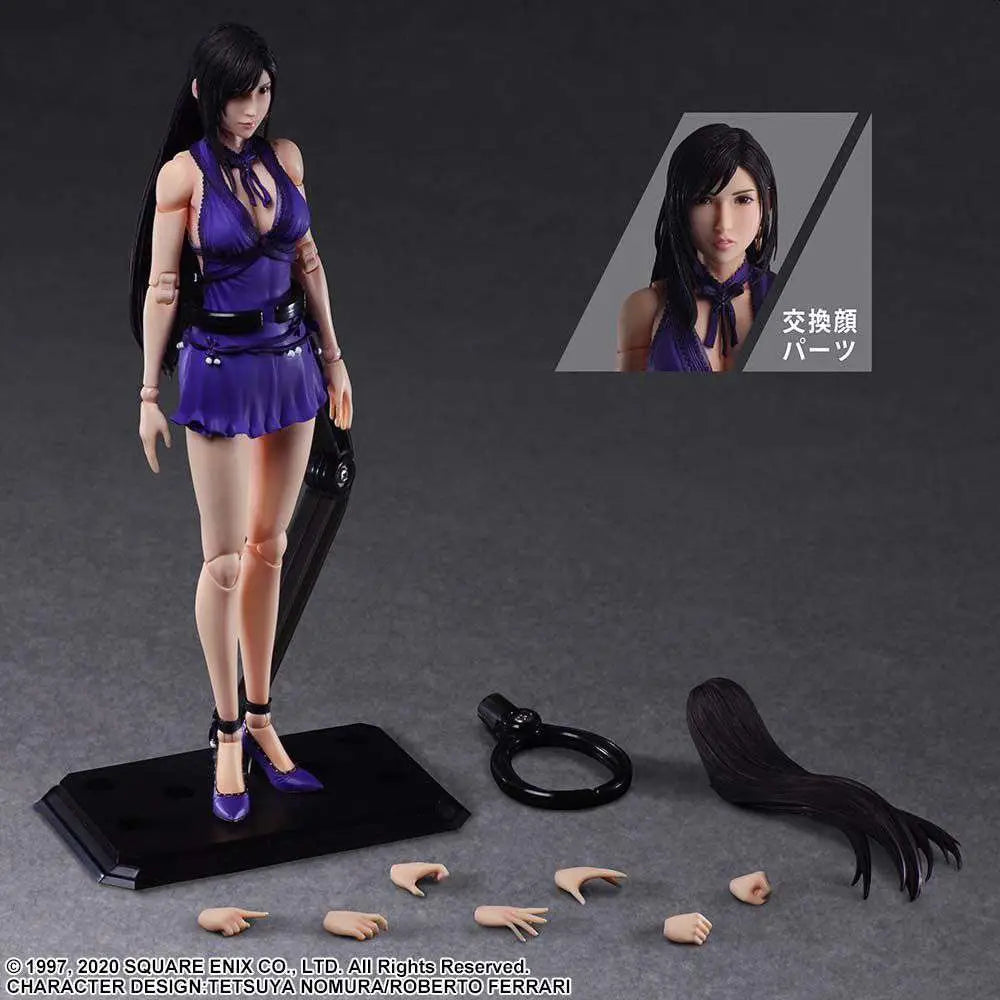 FF VII REMAKE TIFA DRESS PLAY ARTS KAI SQUARE ENIX