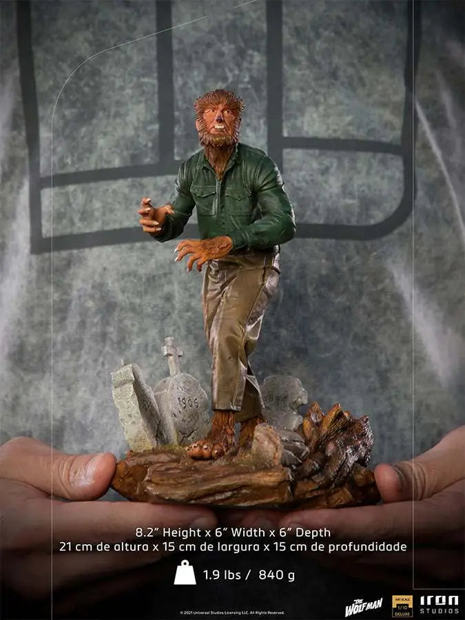 UNIVERSAL MONSTERS WOLF MAN DLX 1/10 ST IRON STUDIOS