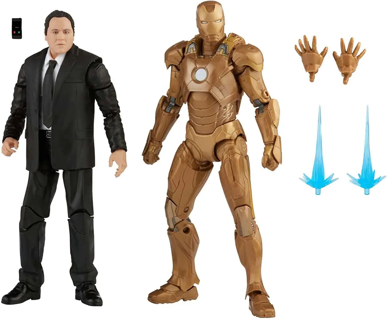 ML IS HAPPY HOGAN & IRON MAN MKXXI AF HASBRO