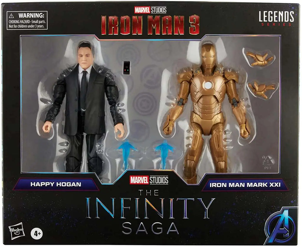 ML IS HAPPY HOGAN & IRON MAN MKXXI AF HASBRO