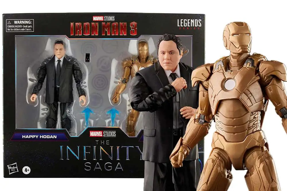 ML IS HAPPY HOGAN & IRON MAN MKXXI AF HASBRO