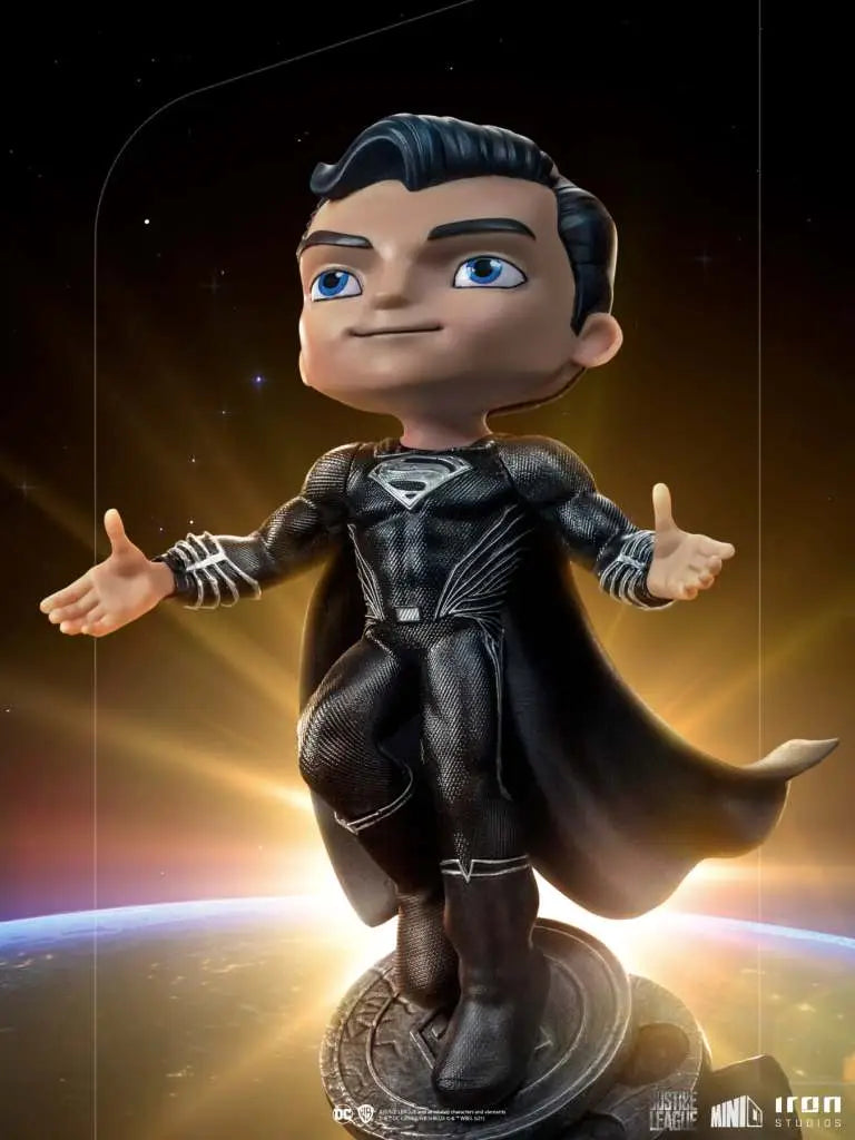 JUSTICE LEAGUE SUPERMAN BLACK MINICO IRON STUDIOS