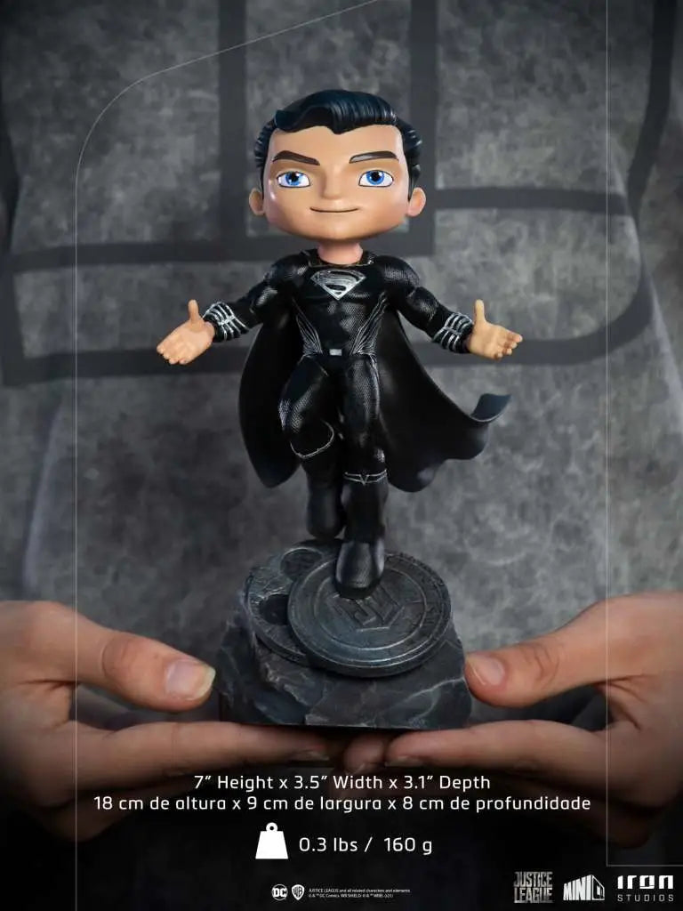 JUSTICE LEAGUE SUPERMAN BLACK MINICO IRON STUDIOS