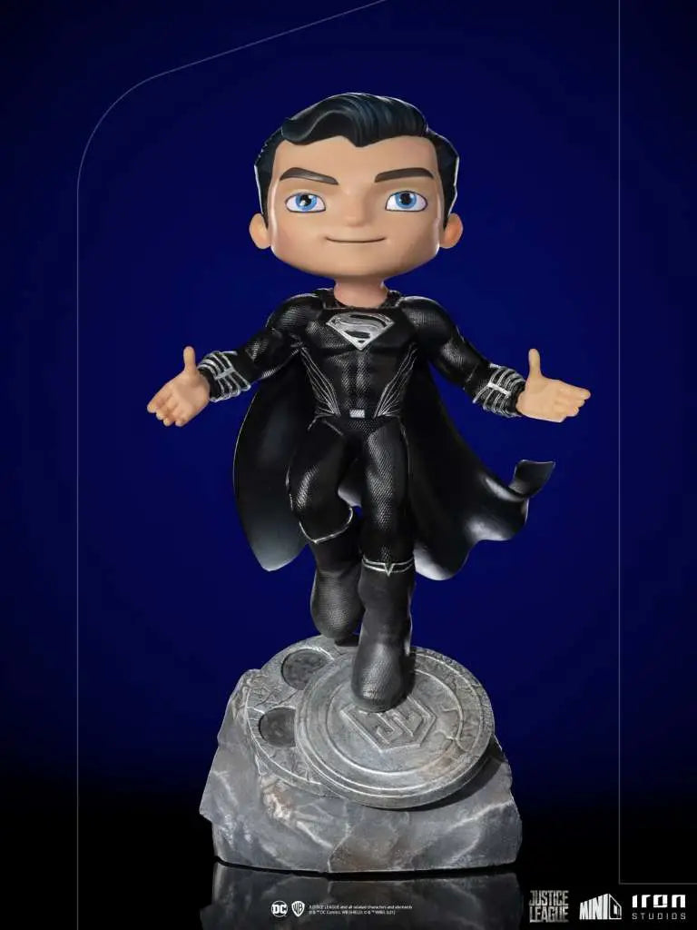 JUSTICE LEAGUE SUPERMAN BLACK MINICO IRON STUDIOS