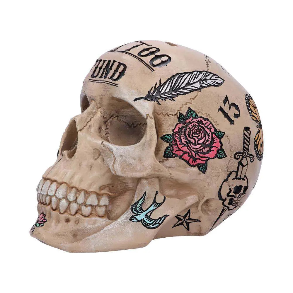 BONE TATTOO SKULL MONEY BOX NEMESIS NOW