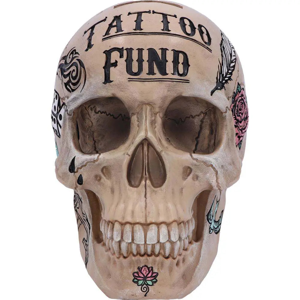BONE TATTOO SKULL MONEY BOX NEMESIS NOW