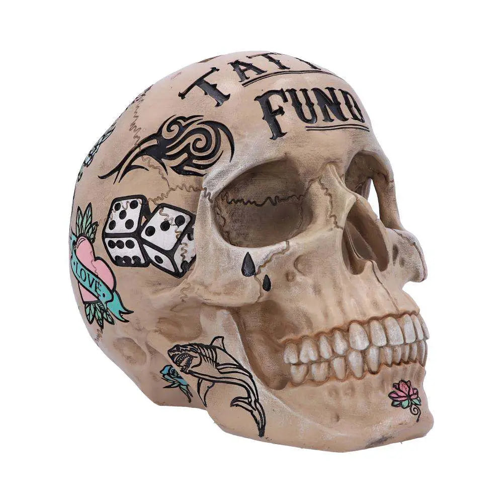 BONE TATTOO SKULL MONEY BOX NEMESIS NOW
