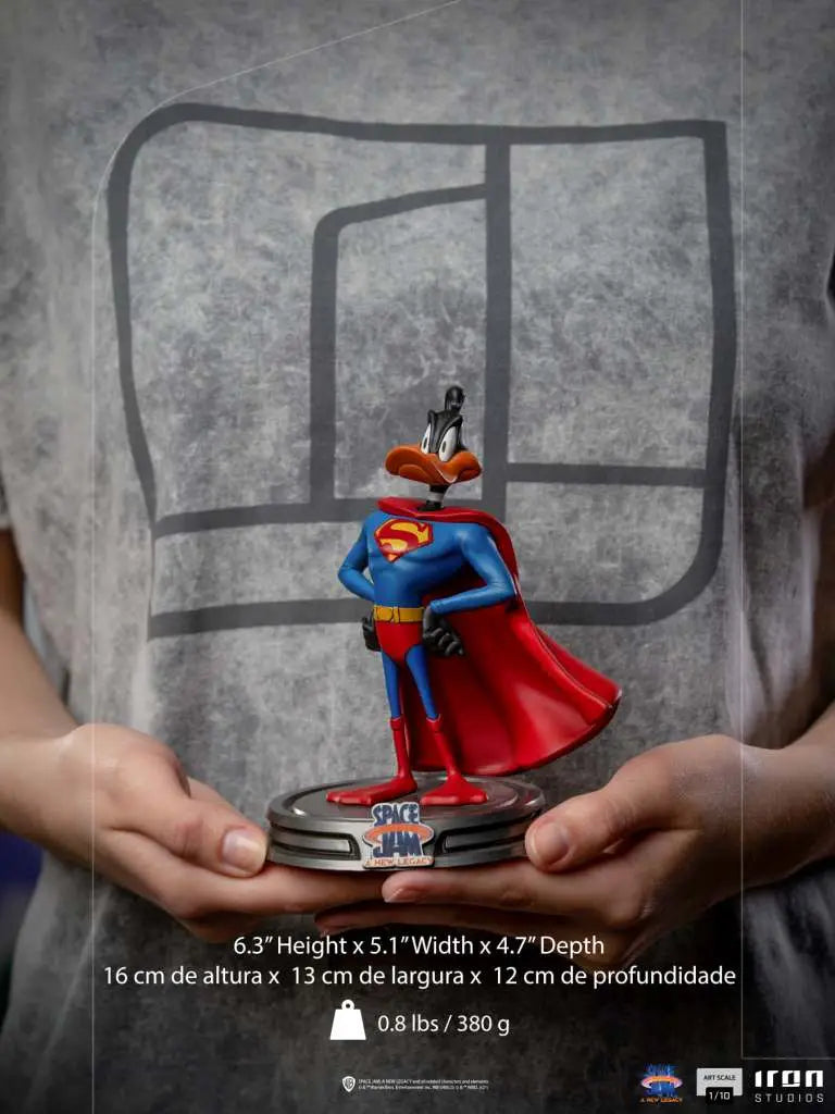 SPACE JAM 2 DUFFY DUCK SUPERMAN 1/10 ST IRON STUDIOS