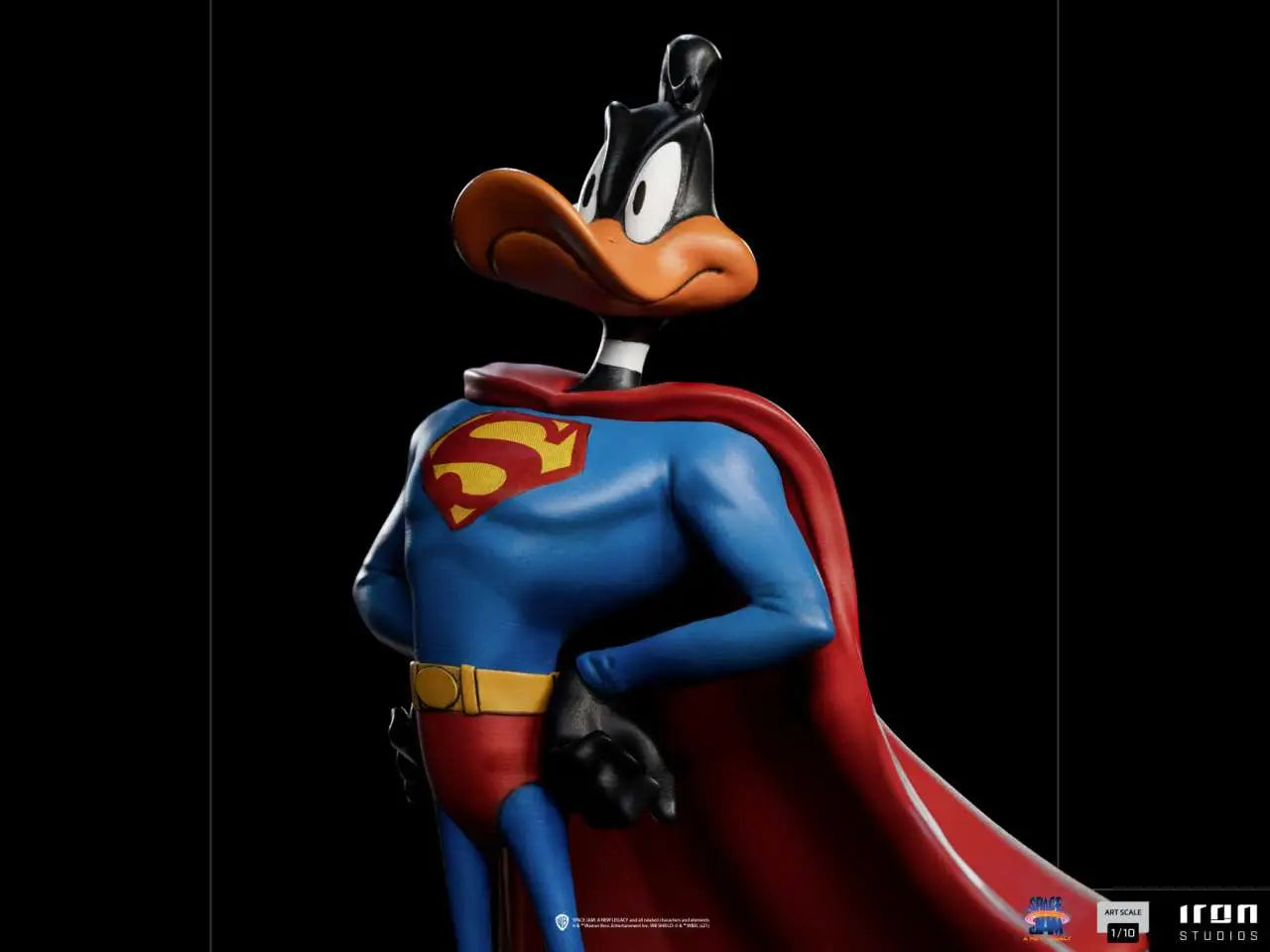 SPACE JAM 2 DUFFY DUCK SUPERMAN 1/10 ST IRON STUDIOS