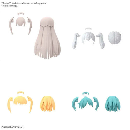 30MS OPTION HAIR STYLE PARTS VOL 5 4 BANDAI MODEL KIT GUNPLA