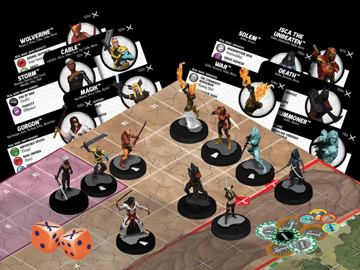 MHC X-Men X OF SWORDS MINIATURES GAME WIZKIDS