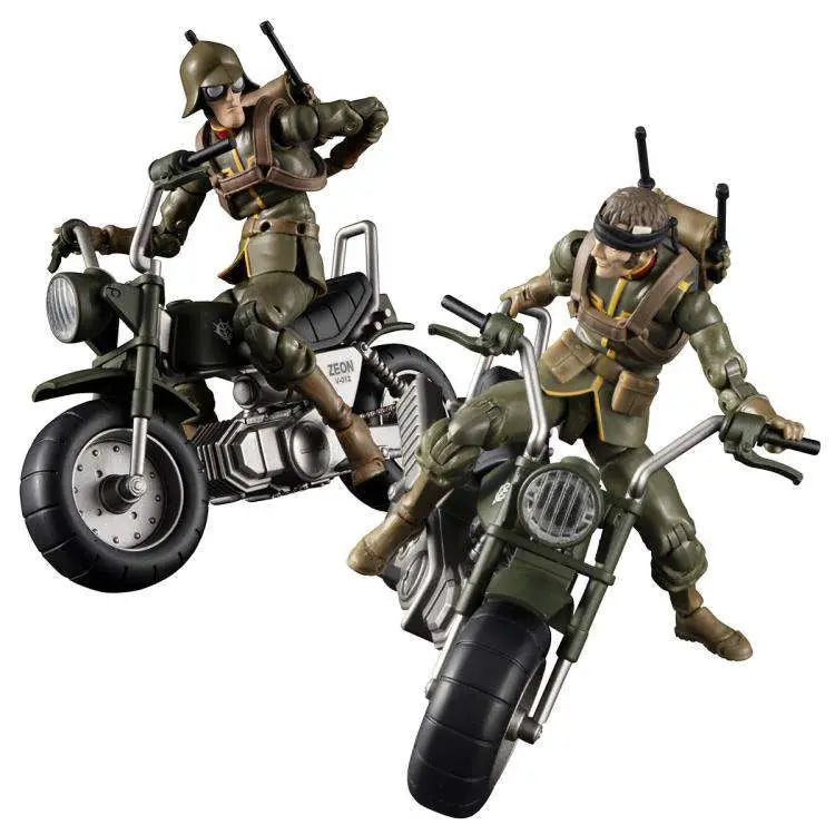 MS GUNDAM ZEON SOLDIER + MOTROCYCLE SET MEGAHOUSE