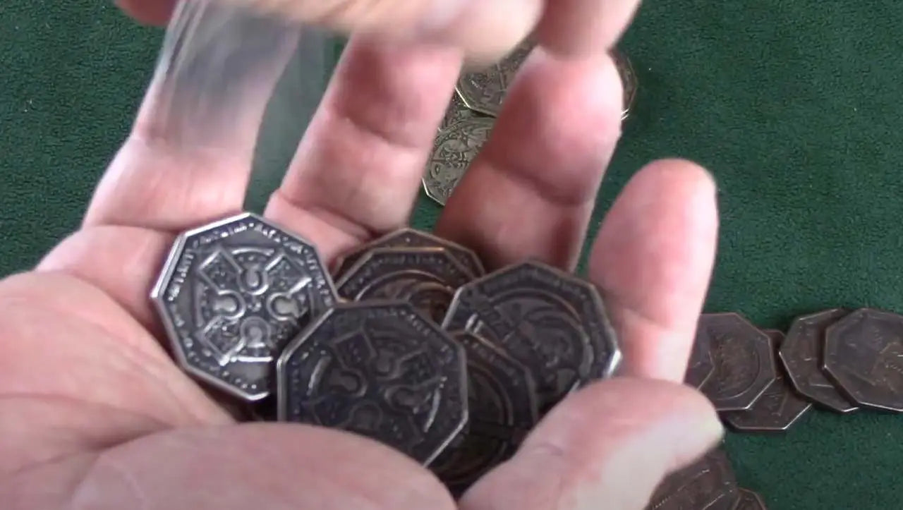 ZOMBIE METAL COINS SET 24 DM VAULT