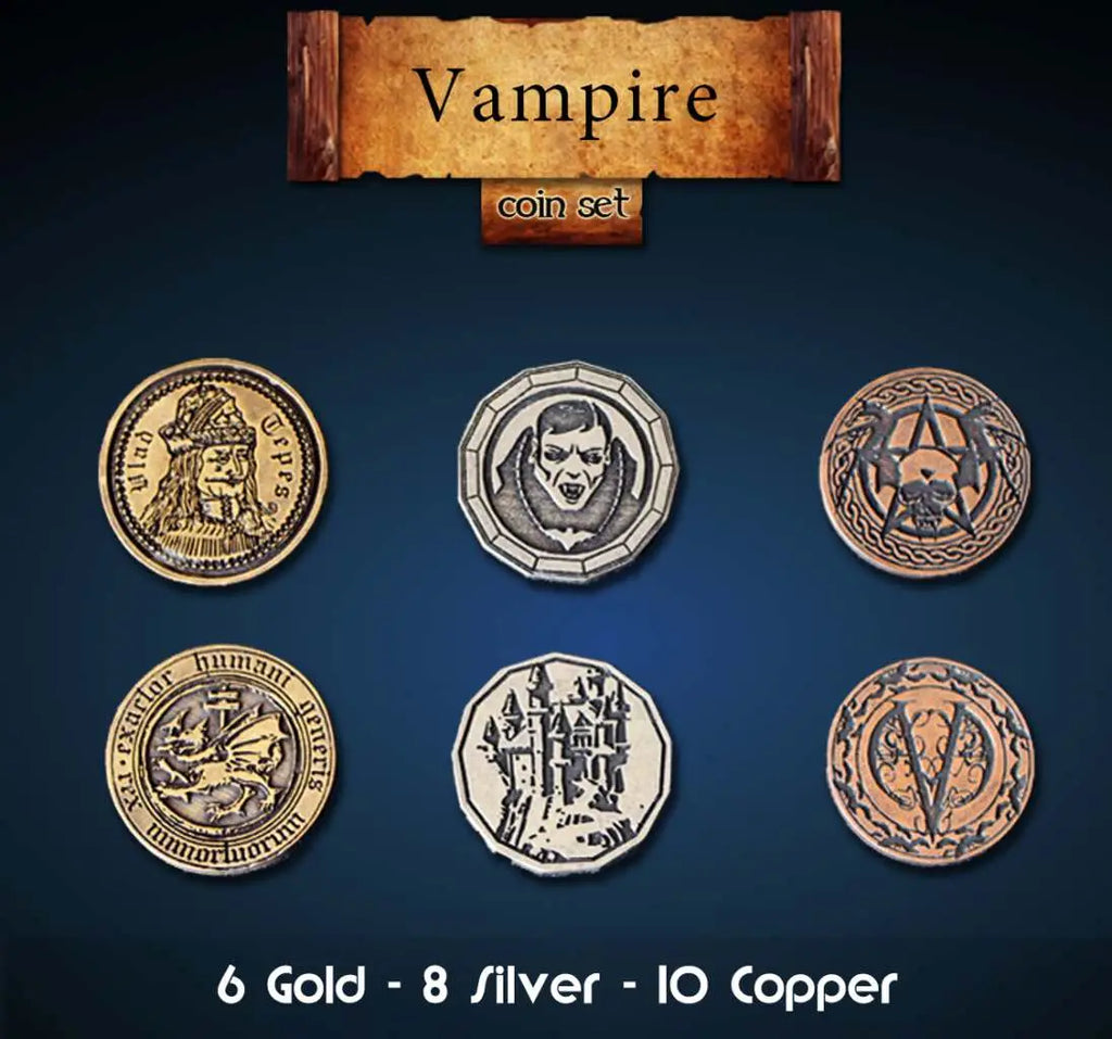 VAMPIRE METAL COINS SET 24 DM VAULT