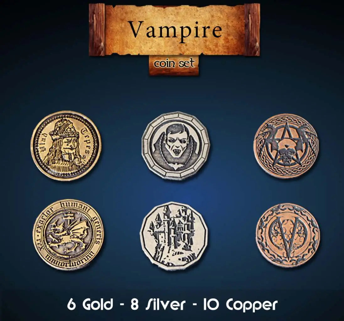 VAMPIRE METAL COINS SET 24 DM VAULT